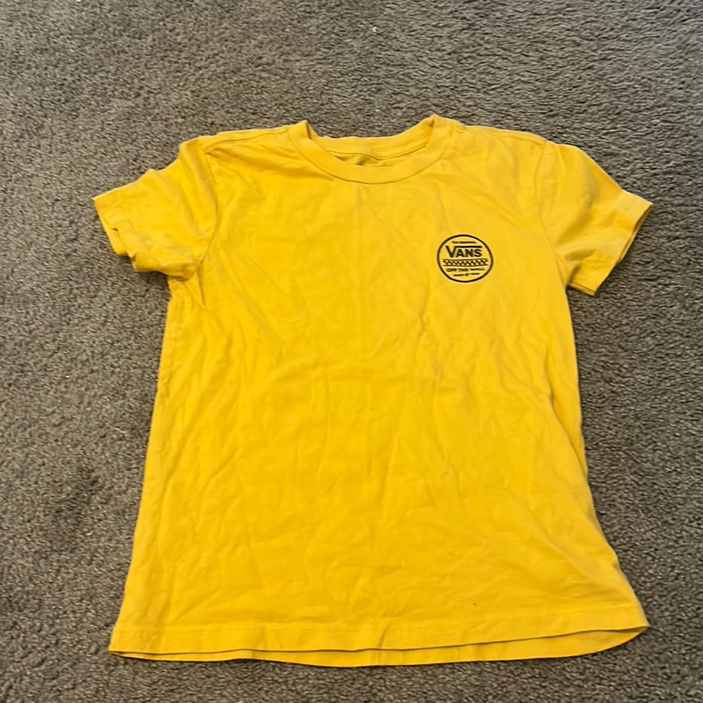 Yellow vans tee shirt